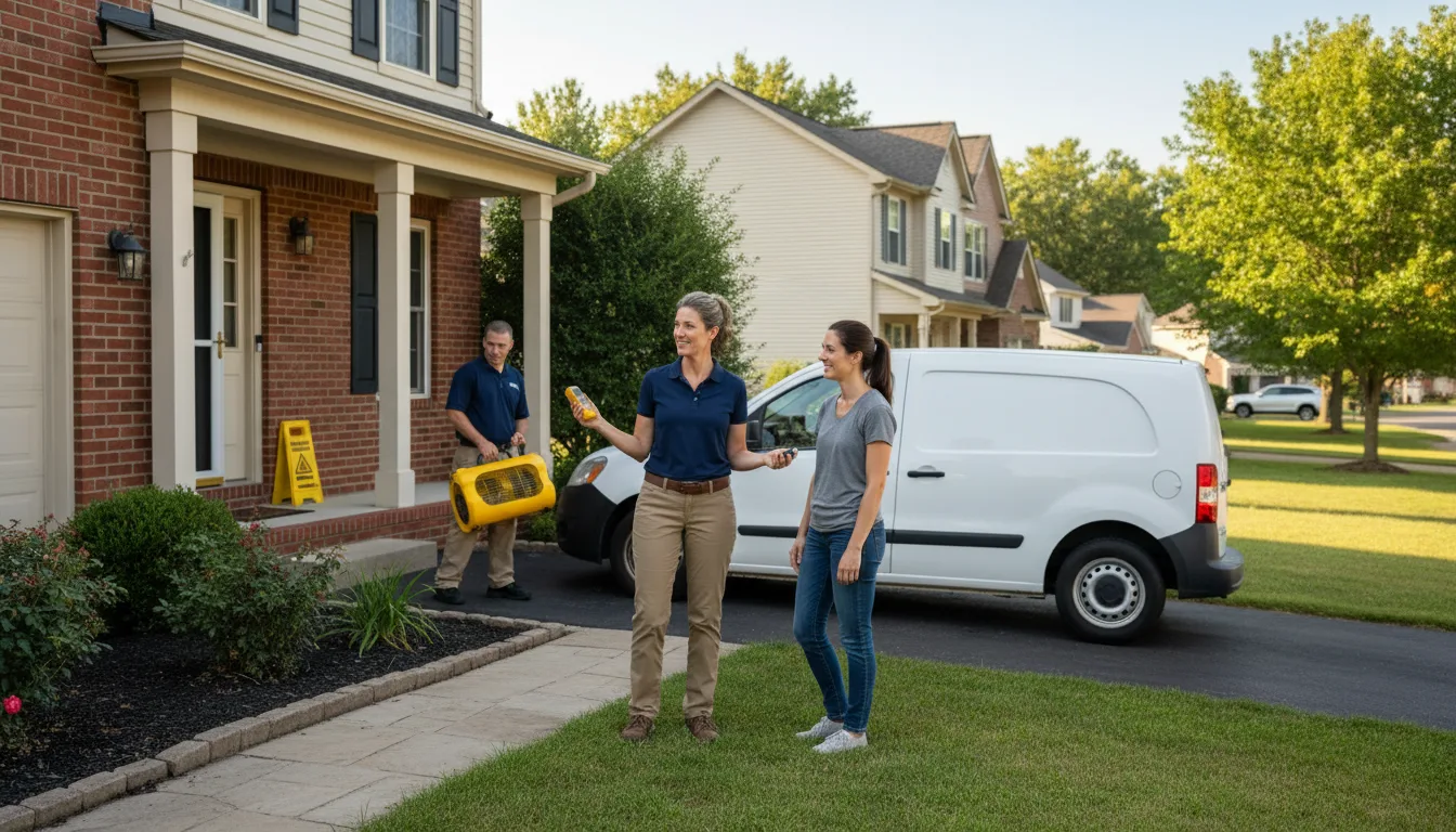 Residential water damage restoration in Clearfield, PA